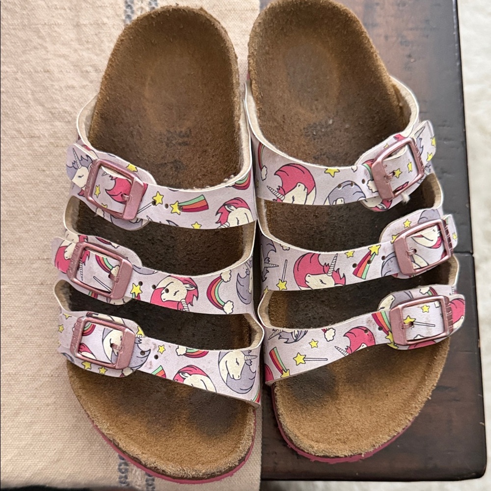 Birkenstock Pink Unicorn Kids Sandals